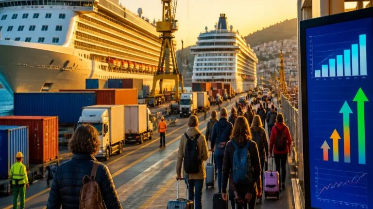 Portos da Madeira registam subida de passageiros de cruzeiro e de mercadorias no 1.º semestre