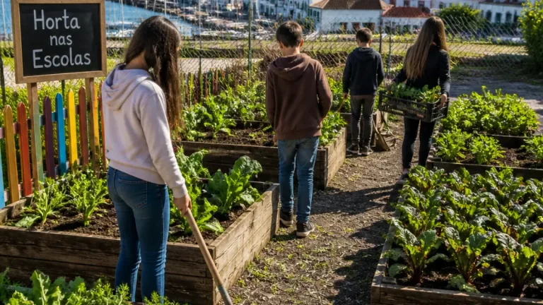 Projeto 'Horta nas Escolas' em Serra Negra reforça debate sobre hortas escolares na Horta