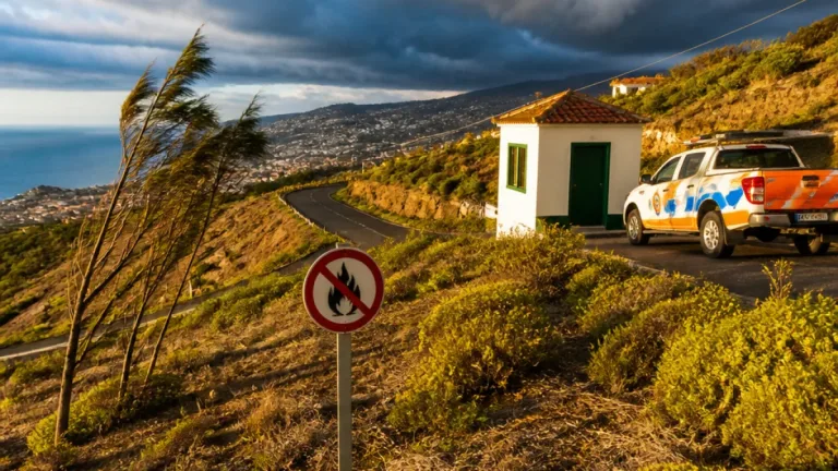 Proteção Civil alerta para agravamento temporário do risco de incêndio rural na Madeira