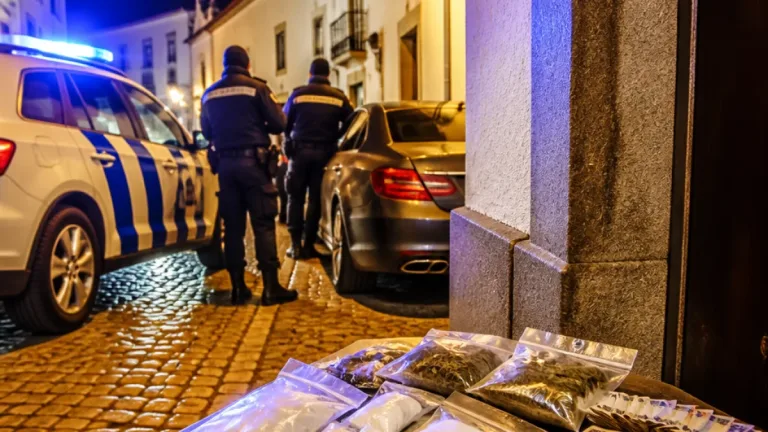 PSP detém mulher por tráfico em Évora e apreende estupefacientes em busca domiciliária