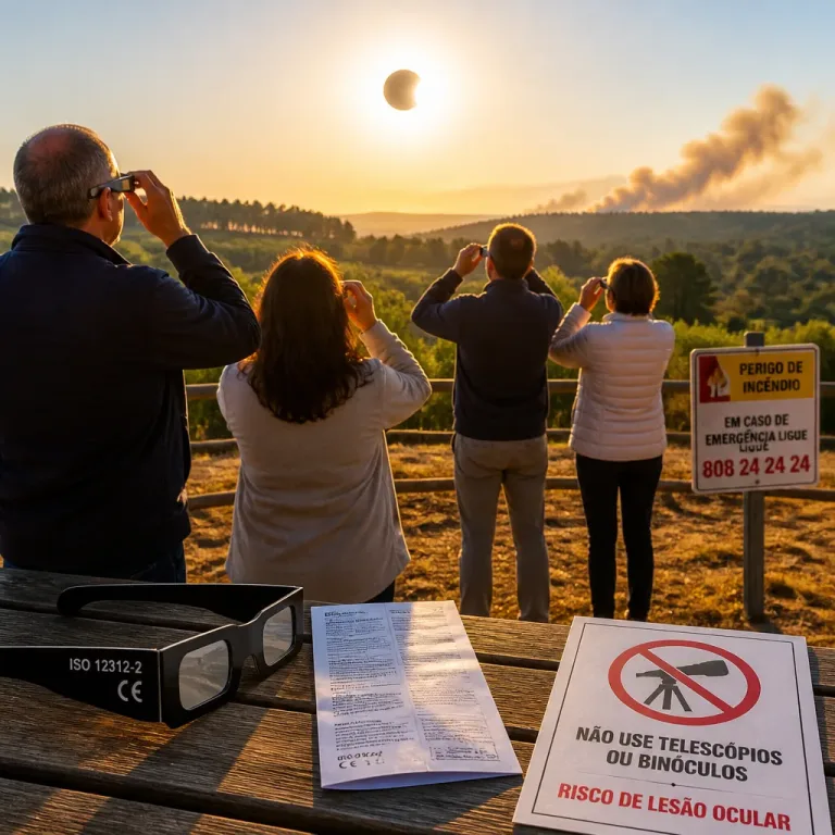 Governo reforça orientações de saúde e segurança para observação do eclipse solar