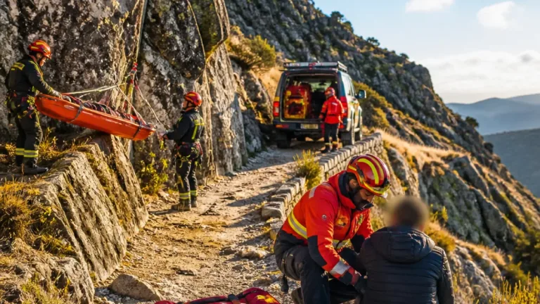 Seia: Bombeiros de Loriga e Manteigas socorrem caminhante na Serra da Estrela
