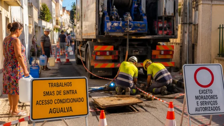Sintra: interrupção temporária do abastecimento de água afeta várias artérias de Agualva e Mira Sintra