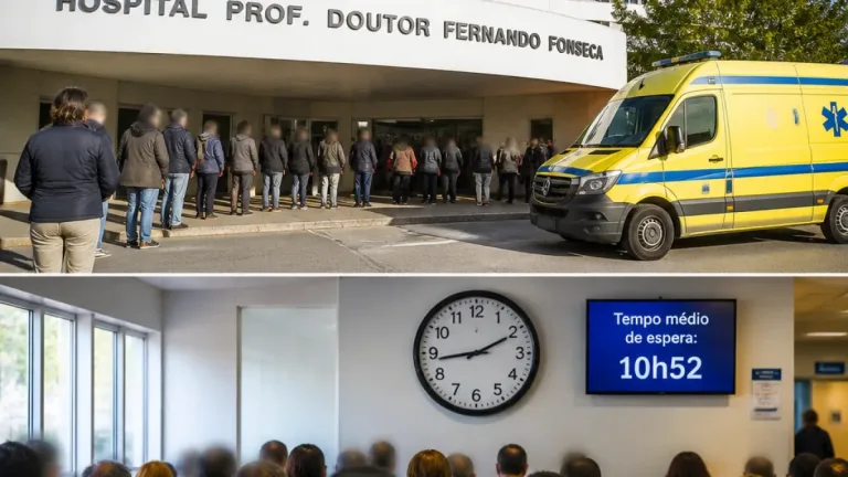 Sintra: urgência do Hospital Amadora-Sintra regista quase 11 horas de espera para doentes urgentes