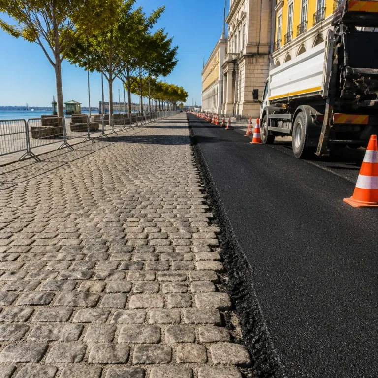 Associação critica alcatroamento da Ribeira das Naus e alerta para impacto ambiental e patrimonial