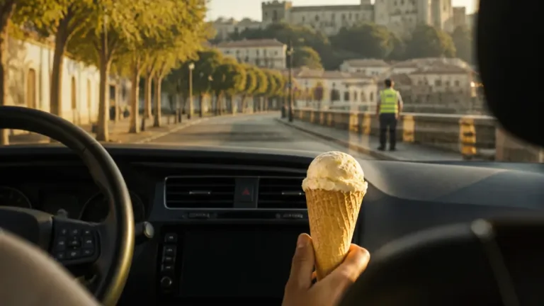 Tomar: polícia japonesa alerta que comer sorvete ao volante pode configurar infração