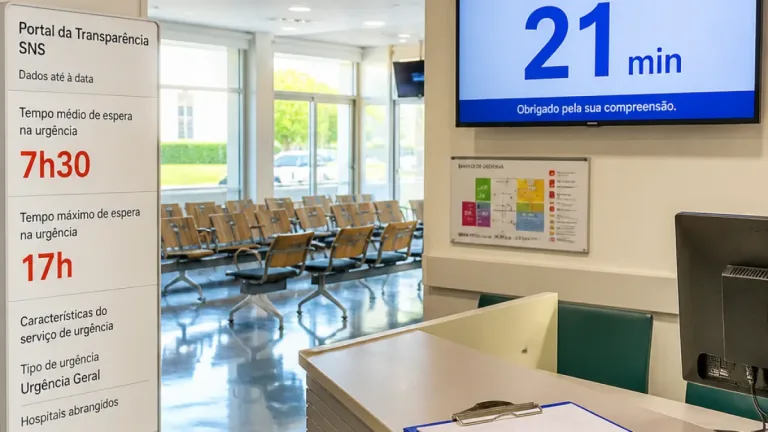 Tomar: ULS Médio Tejo diz que espera na urgência foi de 21 minutos, contestando dados do SNS