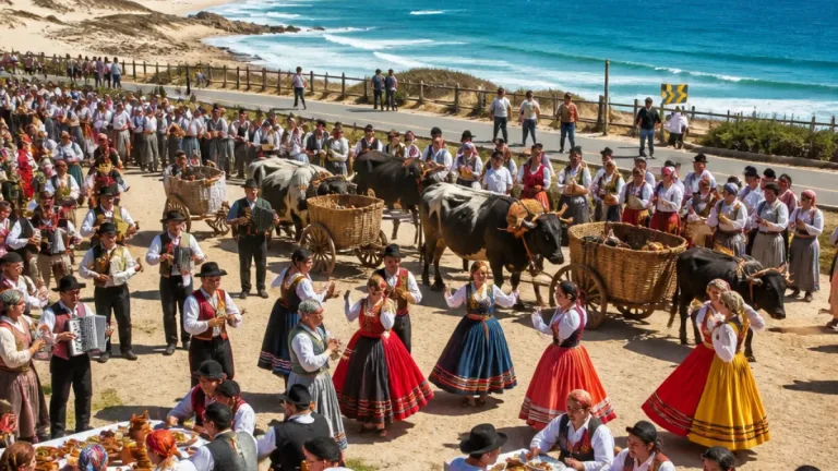 Torres Vedras: Santa Cruz revive tradição saloia com cortejo e almoço na Praia do Guincho