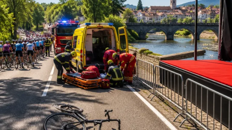 Tragédia na Volta a Portugal em Ponte de Lima: ciclista britânico de 19 anos morre após colisão