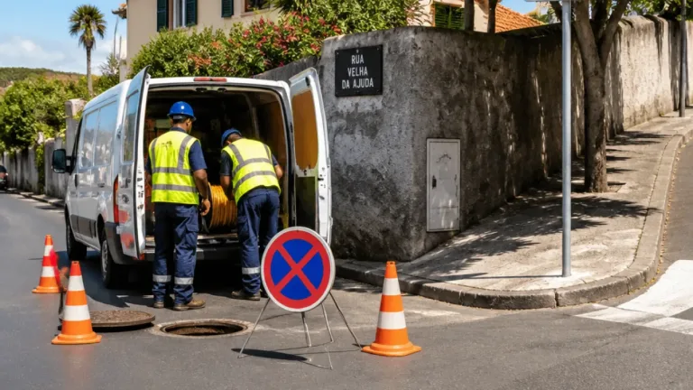 Trânsito condicionado na Rua Velha da Ajuda e proibição para pesados no Caminho de São Martinho