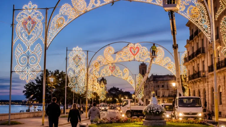 Viana do Castelo ilumina-se e antecipa Romaria d'Agonia com cidade pronta para festas