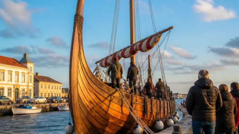 Vila Real recebe drakkar viking Orkan em paragem que marca arranque de expedição costeira