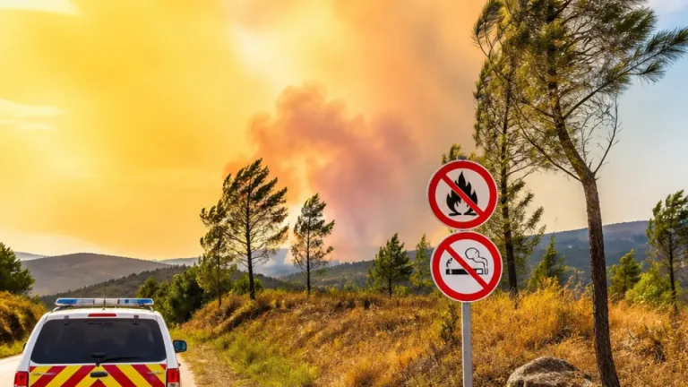 Viseu e concelhos do distrito em risco máximo e muito elevado de incêndio com calor e vento