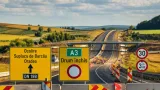 A3 închis în Sălaj pentru racordări la tronsonul Chiribiș; traficul deviat pe DN 19B