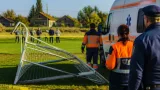 Copil de 8 ani rănit în Dragomirești după ce o poartă de fotbal s-a răsturnat peste el