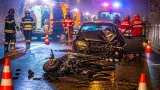 Doi morți după un impact violent între o motocicletă și un autoturism pe DN1E spre Poiana Brașov