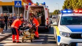 Doi pietoni, răniți pe trecerea de pietoni din zona Big a municipiului Focșani; poliția a deschis cercetări