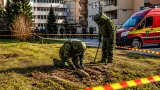 Element de muniție descoperit în spatele sediului Consiliului Județean Covasna; pirotehniștii ISU au intervenit