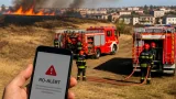 Incendiu de vegetație în Târgoviște: pompierii acționează pe circa 10.000 m², s-a emis RO-ALERT