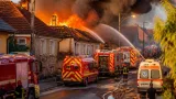 Incendiu puternic pe strada Baba Novac din Arad: două case și trei anexe afectate, fără victime