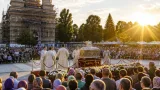 Mii de pelerini așteptați la hramul Mănăstirii Curtea de Argeș; slujbele se fac pe esplanada Noii Catedrale