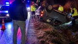 Tânăr din Cujmir, fără permis și cu 0,44 mg/l alcool în aerul expirat, cercetat după ce s-a răsturnat fugind de polițiști