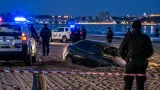 Urmărire în Mangalia: șofer fără permis și cu 0,80 mg/l alcool, blocat după ce a intrat pe plaja din Saturn