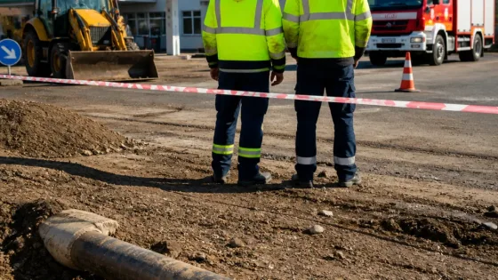 Conductă de gaz fisurată lângă o benzinărie din Odorheiu Secuiesc; zona izolată și alimentarea oprită