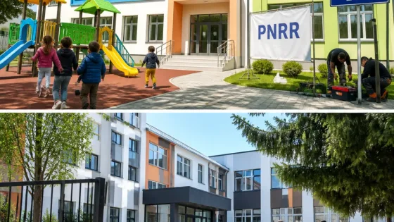 Dej: Două investiţii PNRR în învăţământ finalizate — grădiniţă şi liceu modernizate