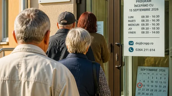 Dej: program modificat la Casa Locală de Pensii — noi reguli de lucru începând din 14 septembrie