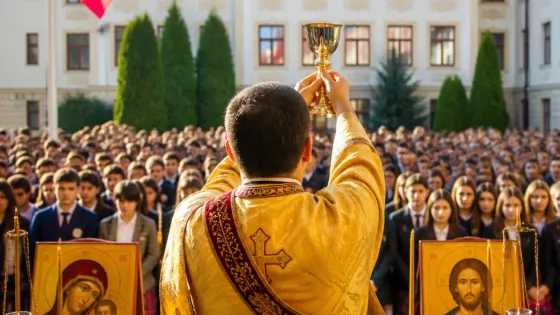 Episcopul Sălajului a binecuvântat elevii Liceului Ortodox „Sfântul Nicolae” din Zalău