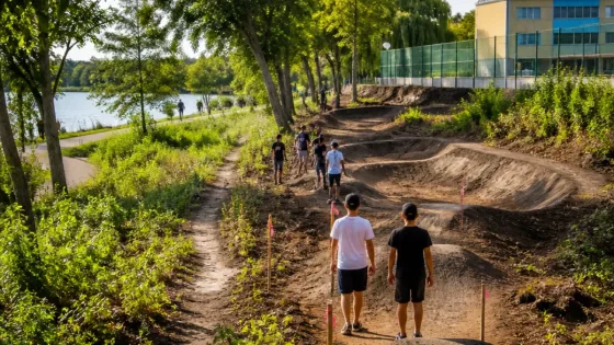 Primarul Călărașiului propune un Pumptrack Park pentru copii și tineri pe fâșia de pădure dintre Bază și parc