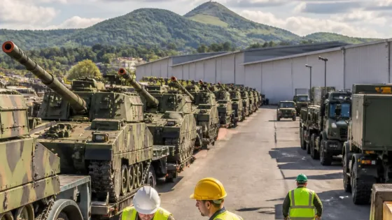 Primele obuziere K9 sosesc în România; producţia va începe la fabrica din Dâmboviţa