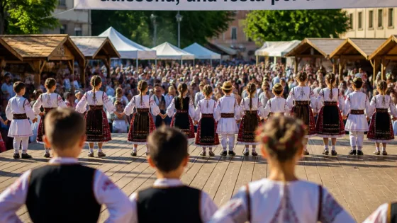Sighetu Marmației: Ansamblul „Mugurelul” a reprezentat orașul la festivalul multicultural din Guissona