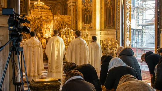 Slujba de pomenire a lui Neagoe Basarab și a Sfintei Platonida, oficiată la noua Catedrală Arhiepiscopală din Curtea de Argeș