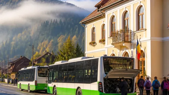 Vișeu de Sus: două autobuze noi pentru transportul public al Văii Râului