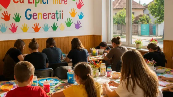 Voluntari: proiectul „Cu Lipici între Generații” pune accent pe mentorat și formarea de voluntari
