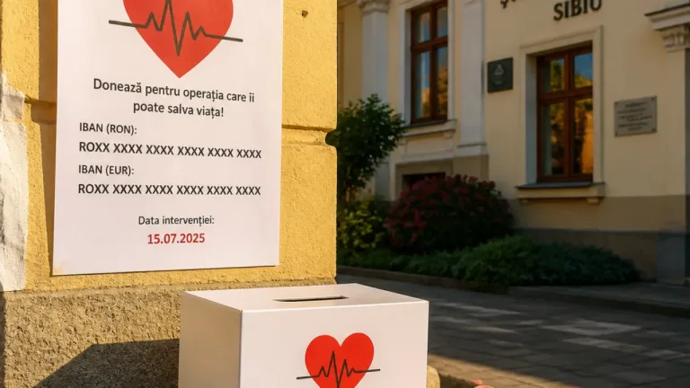 Absolvent din Sibiu are nevoie urgentă de 23.000 de euro pentru înlocuirea valvei aortice