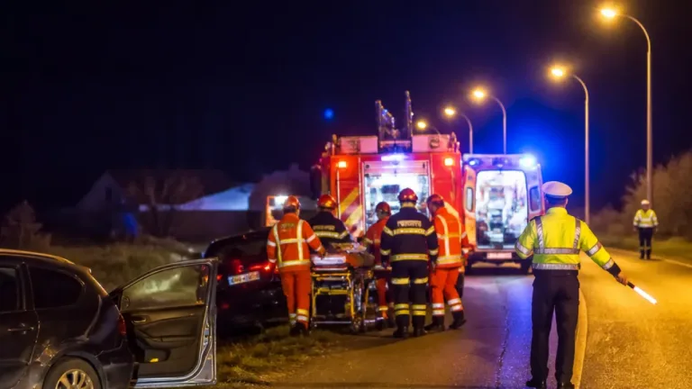 Accident rutier la Lancrăm: două autoturisme, o persoană încarcerată; intervenție a pompierilor și SAJ