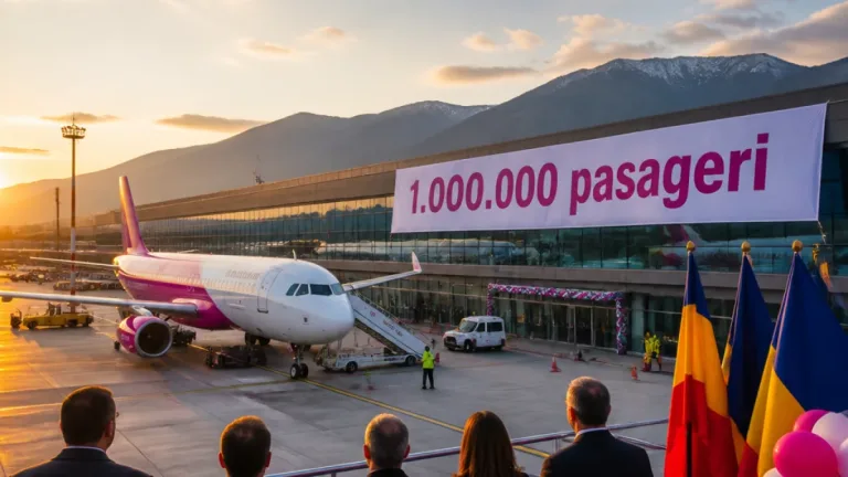 Aeroportul Internațional Brașov–Ghimbav depășește pragul de 1.000.000 de pasageri în peste trei ani de funcționare