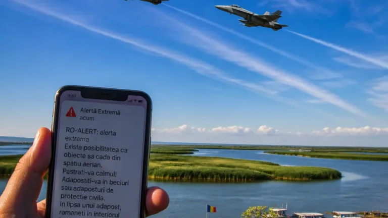 Alertă în nordul județului Tulcea după intrarea temporară a unei ținte aeriene; F-18 spaniole au monitorizat zona