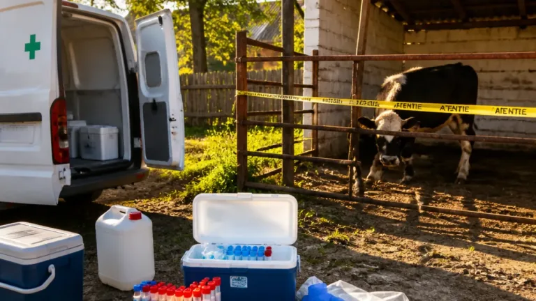 Alertă sanitar‑veterinară în judeţul Botoşani după semnalarea unui caz suspect de rabie la o bovină