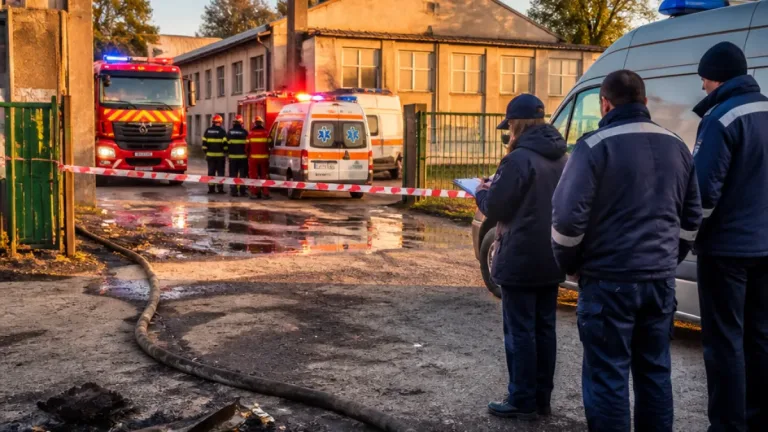Anchetă penală și control ITM după explozia de la Uzina Mecanică Sadu; un angajat rănit
