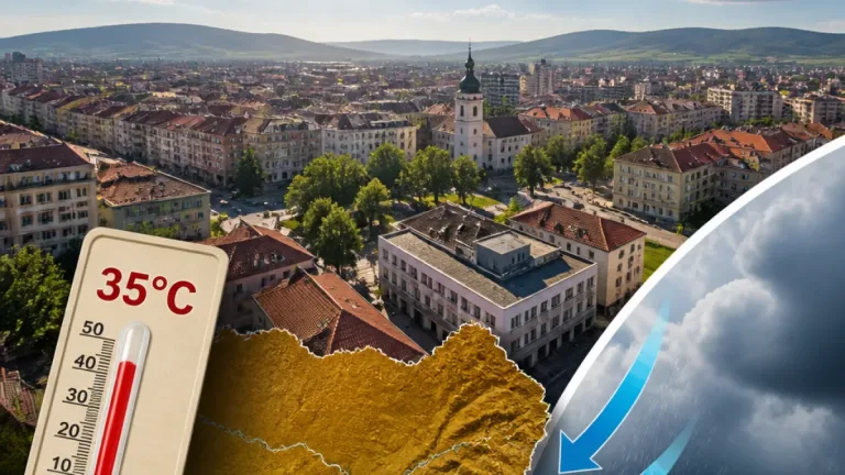 ANM: caniculă temporară în Maramureș între 21 și 23 august; apoi răcire și posibile ploi după 24