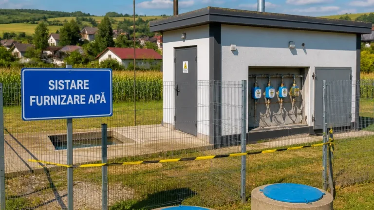 Apele Române sancţionează Primăria Pleşoi: alimentarea cu apă sistată din lipsa autorizaţiei