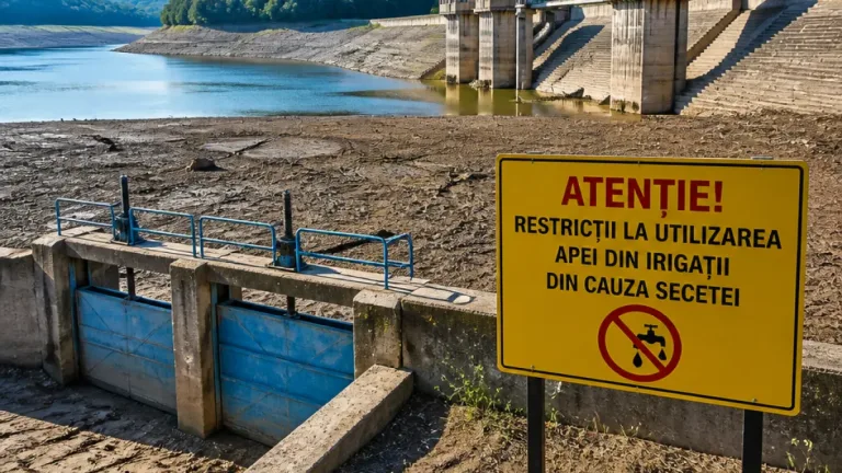 Autoritățile impun restricții la apa pentru irigații în amonte de barajul Stânca–Costești din cauza secetei