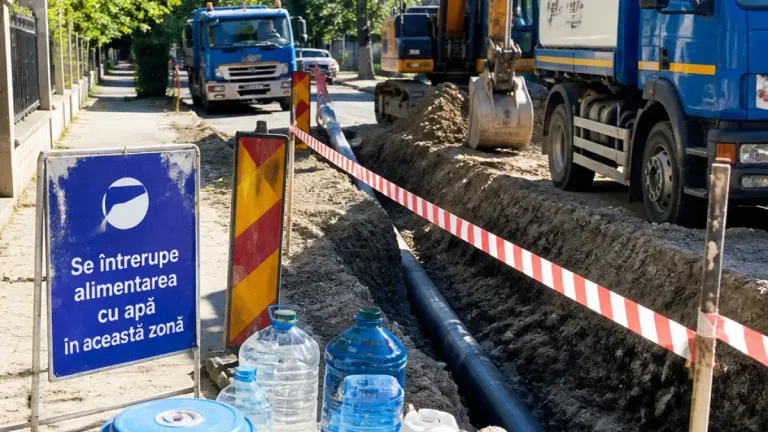 Avarie pe conducta Botoșani–Flămânzi: peste zece localități și un cartier rămân fără apă, intervenție estimată la 24 de ore