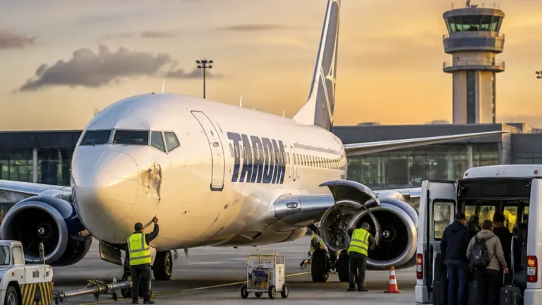 Avion TAROM Cluj–Antalya redirecționat la Otopeni după impact cu păsări; pasagerii relocați pe o nouă aeronavă