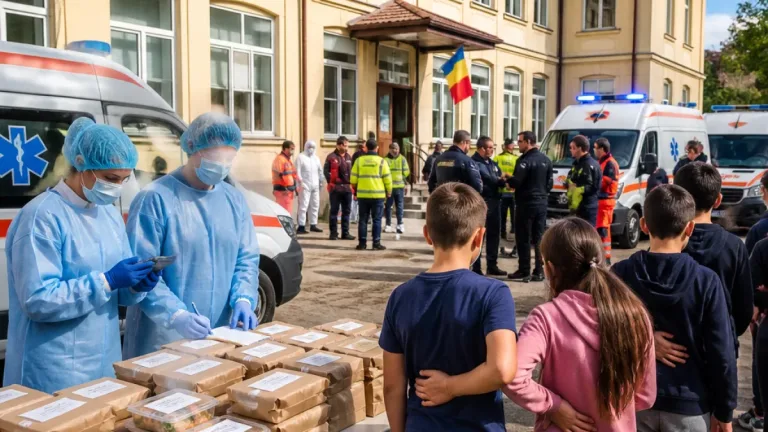 Bacău: 49 de elevi cu simptome digestive după o masă distribuită la Școala Gimnazială Căiuți