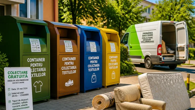 Baia Mare: campanii de colectare a deșeurilor textile și voluminoase, organizate pe 22 septembrie